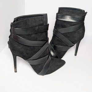 Black Leather Ankle Boots